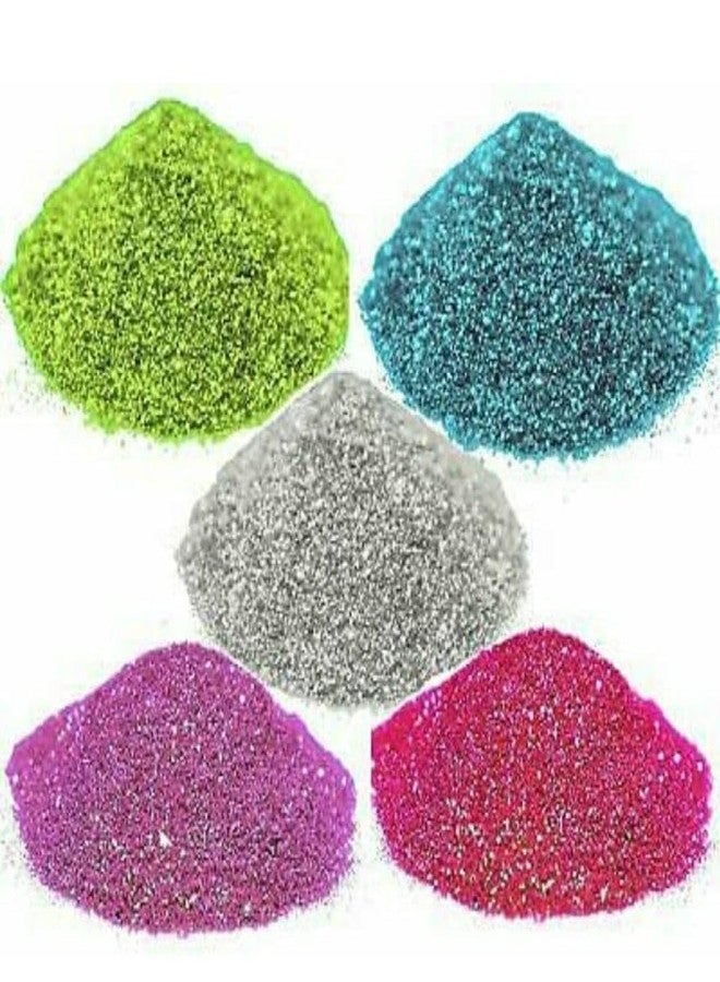 Mallexo Premium Dry Glitter Powder for Kids Craft Work Project Set of 6PCS Glitters Dust for Art and Craft Multicolored Sprinkles Set for Girls Stylish Sparkle Dry Colors (Birthday Gift 6pc_Glitter_Set) - Image 2